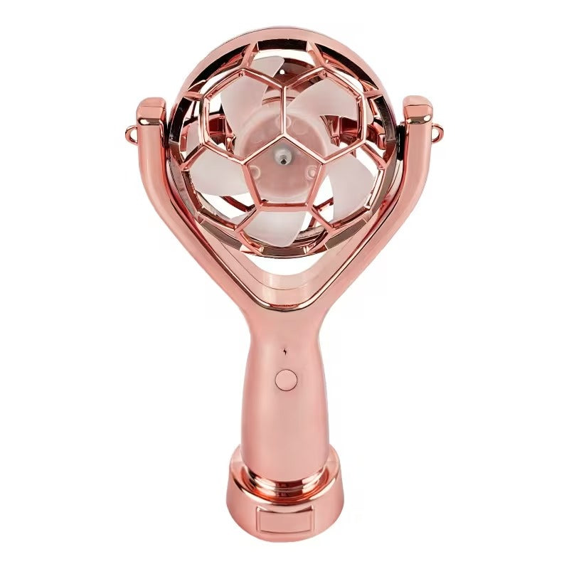 Trophy-Shaped Handheld Fan, Exclusive Gift for Football Fans, Portable Mini Desktop Fan
